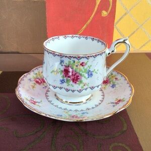 Royal Albert PetitPoint China Teacup And Saucer